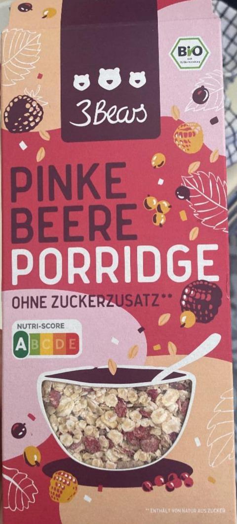 Фото - Пластівці вівсяні з ягодами Pinke Beere Porridge 3 Bears