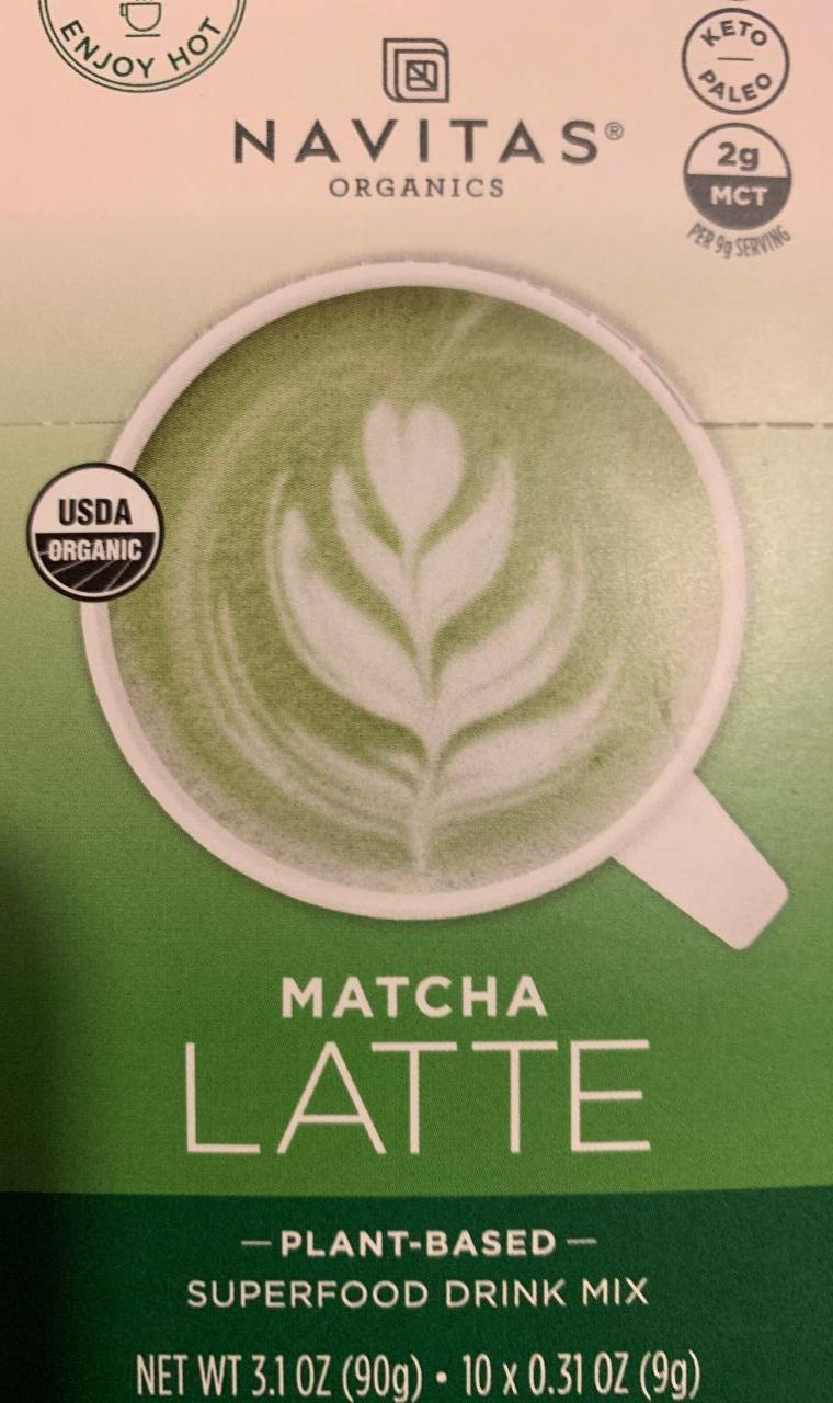 Фото - Органічний латте Matcha Latte Navitas organig