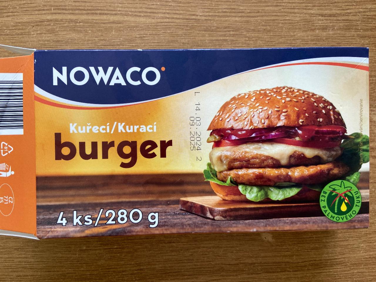 Фото - Котлета для бургера куряча Burger Nowaco