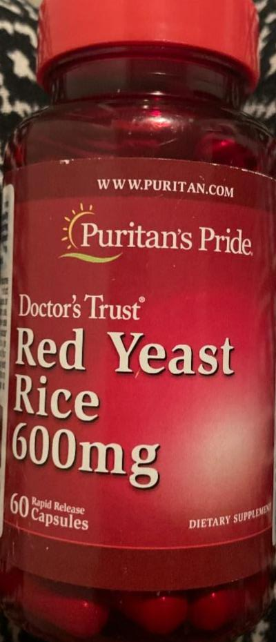 Фото - Red Yeast Rice Puritan's Pride