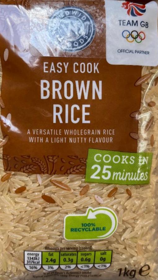 Фото - Easy Cook Brown Rice Worldwide Foods