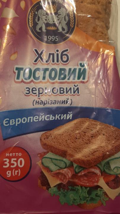 Фото - Хліб тостовий Європейський зерновий Кулиничі