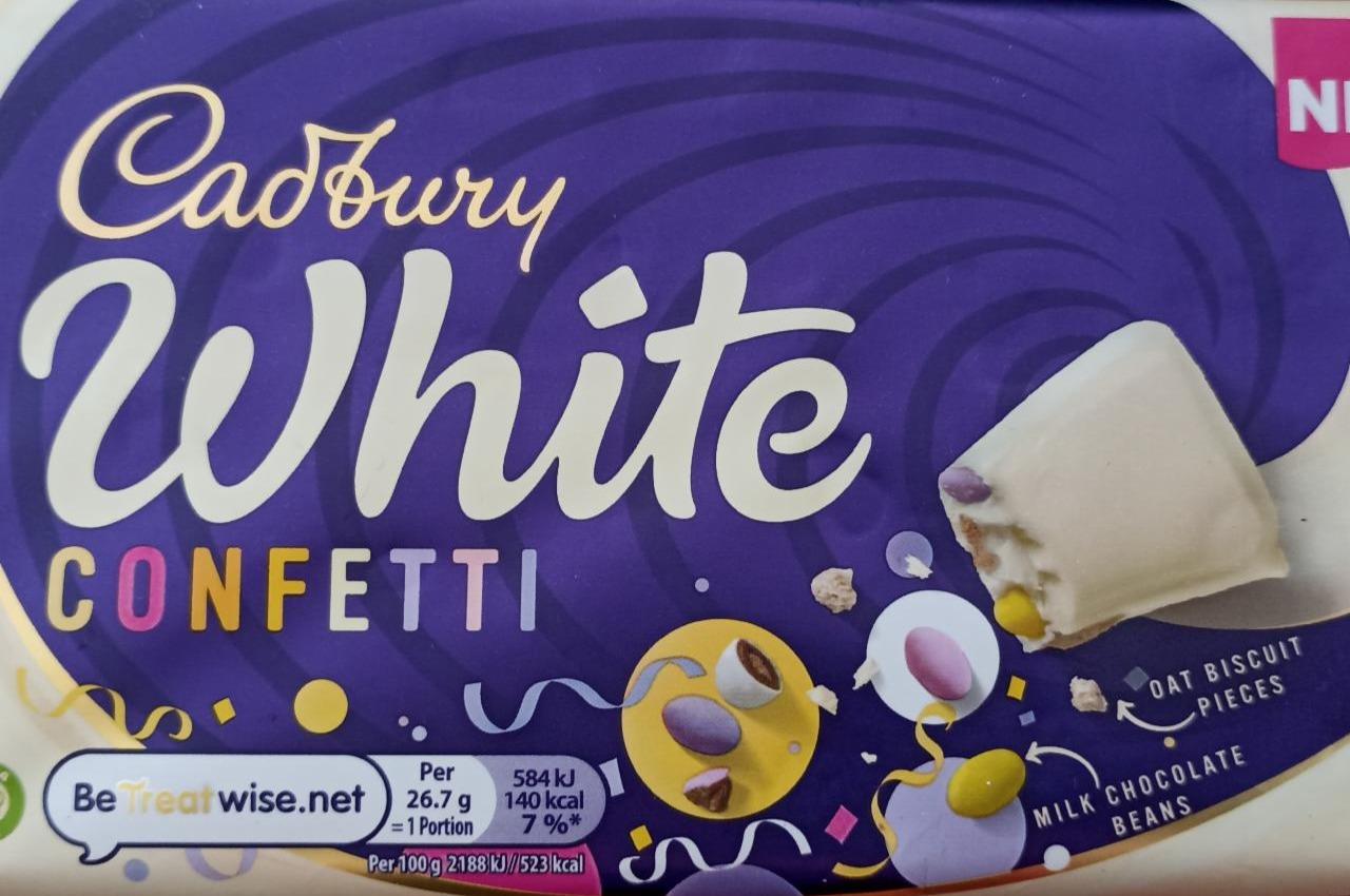 Фото - White Confetti Chocolate Bar Cadbury