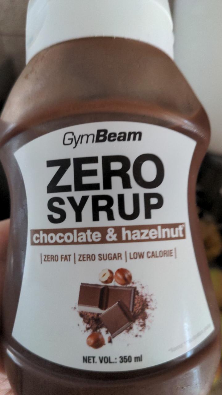 Фото - Сироп шоколадно-горіховий Zero Syrup Chocolate & Hazelnut GymBeam