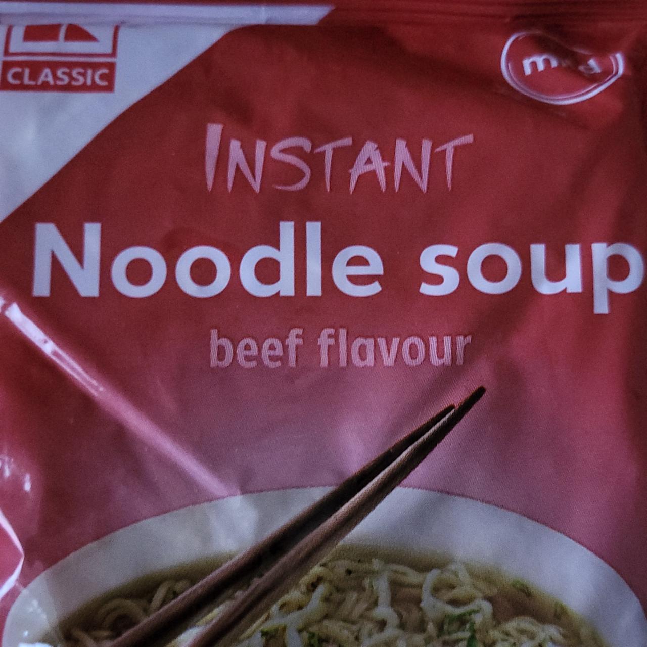 Фото - Instant Noodle soup beef flavour Kaufland