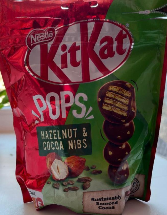 Фото - Лісовий горіх і какао-крупка Pops KitKat