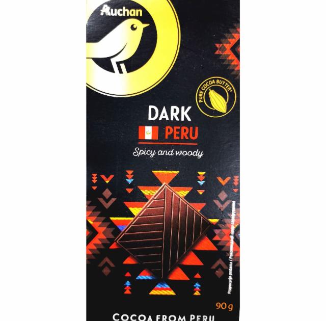 Фото - Темний шоколад Перу Dark Peru Auchan Ашан