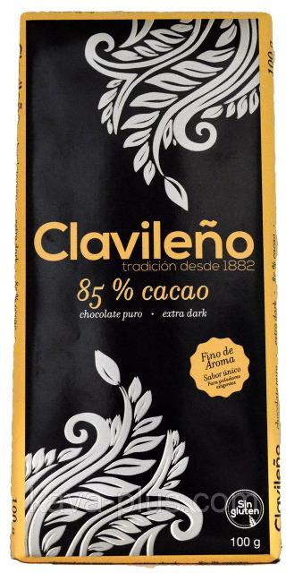 Фото - Шоколад чорний 85% без глютену Clavileno