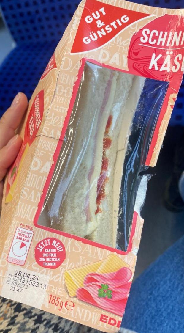 Фото - Schinken Käse Sandwich Gut und günstig
