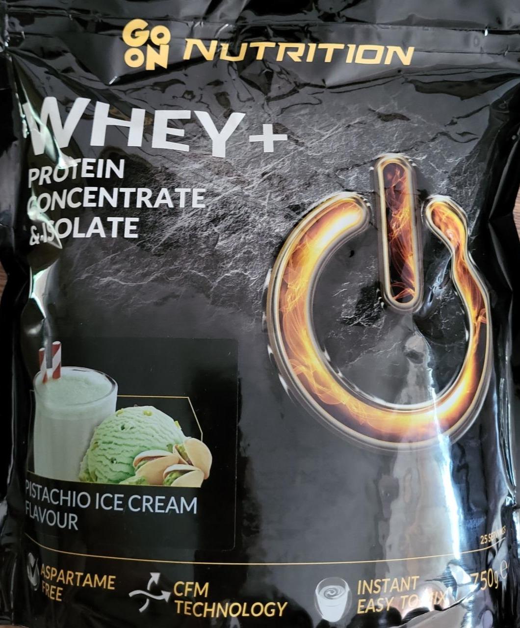 Фото - Протеїн ізолят Whey Protein + фісташкове морозиво Go on nutrition