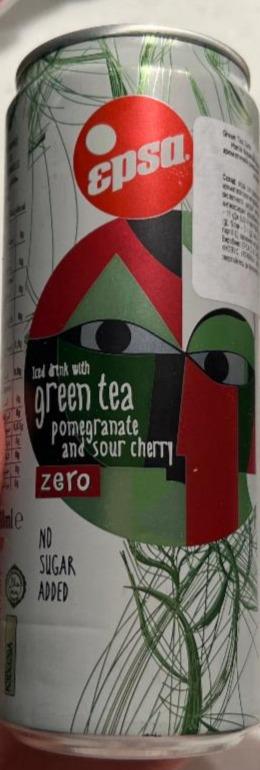 Фото - Чай холодний зелений гранат вишня Epsa