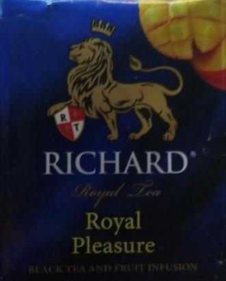 Фото - Чай чорний байховий ароматизований з додаванням рослинної сировини фасований Royal Pleasure Richard