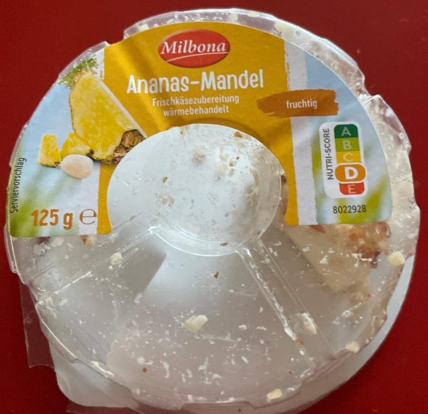 Фото - Frischkäsering wärmebehandelt ananas-mandell Milbona