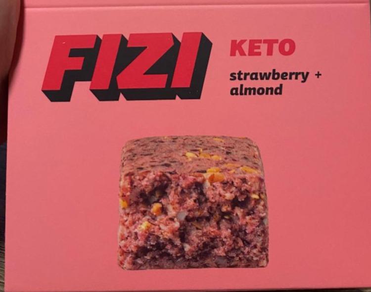 Фото - Батончик протеїновий Strawberry+almond Keto Fizi
