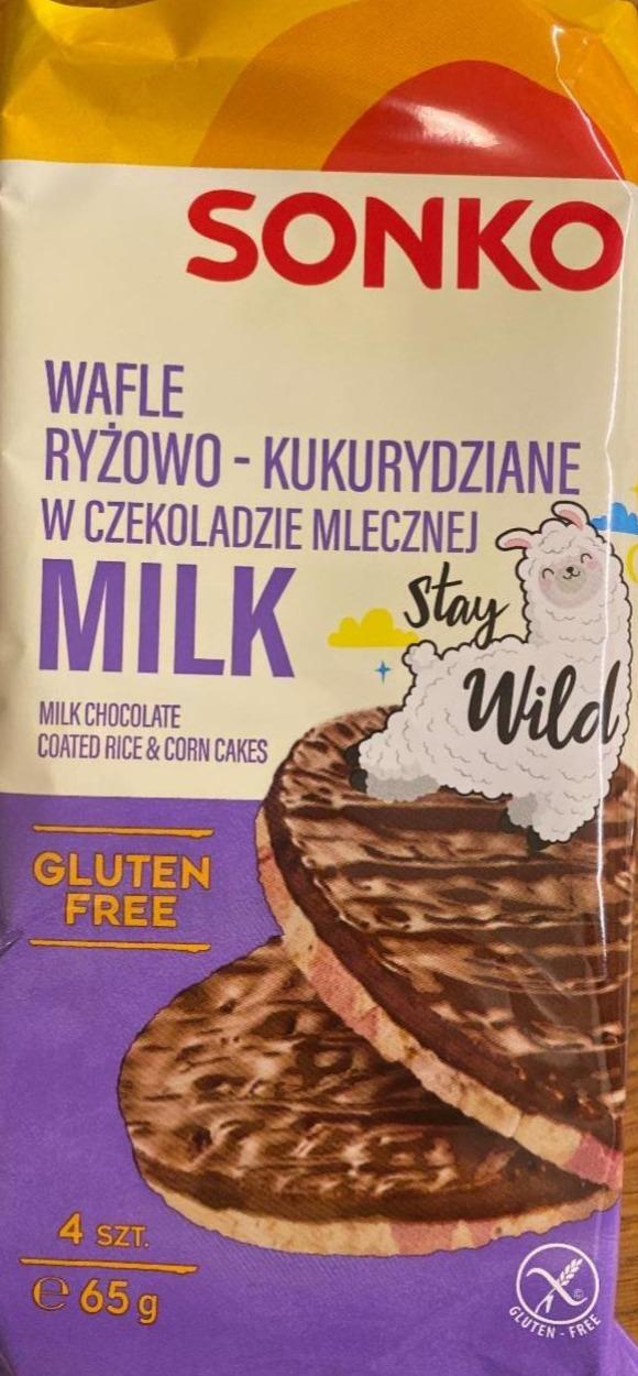 Фото - Рисово-кукурудзяні вафлі в молочному шоколаді Sonko