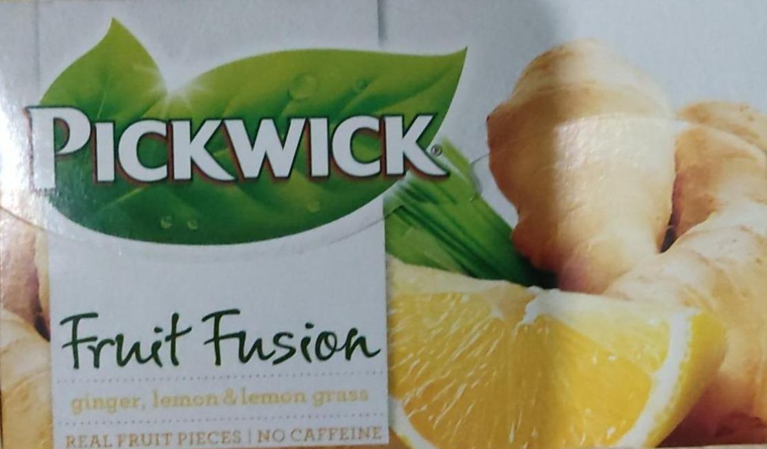 Фото - Чай фруктовий пакетований Fruit Fusion Ginger, Lemon & Lemon grass Pickwick