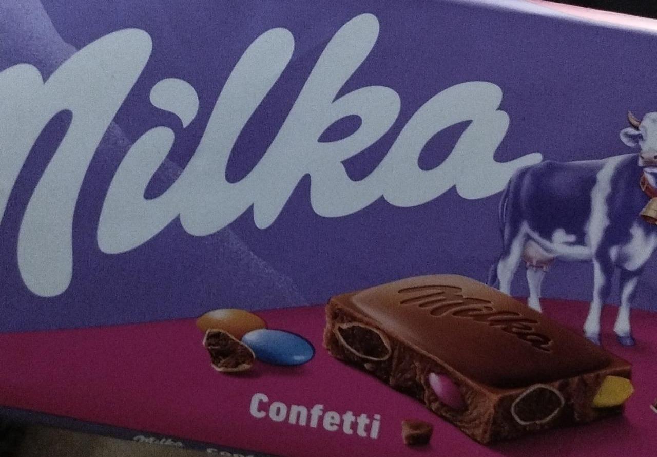 Фото - Milka Confetti Chocolate Bar Lidl