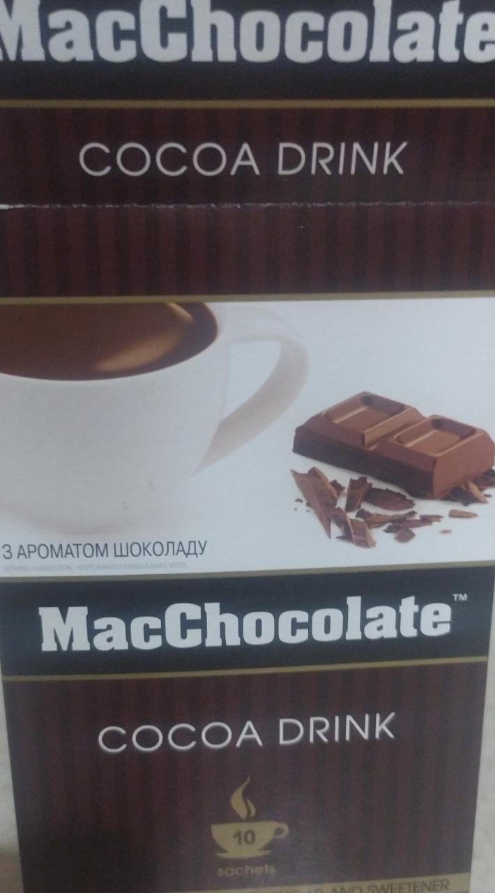 Фото - Гарячий шоколад розчинний MacChocolate (Мак Шоколад)