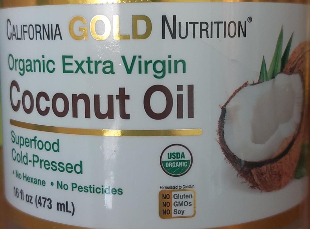 Фото - Organic Extra Virgin Coconut Oil California Gold Nutrition