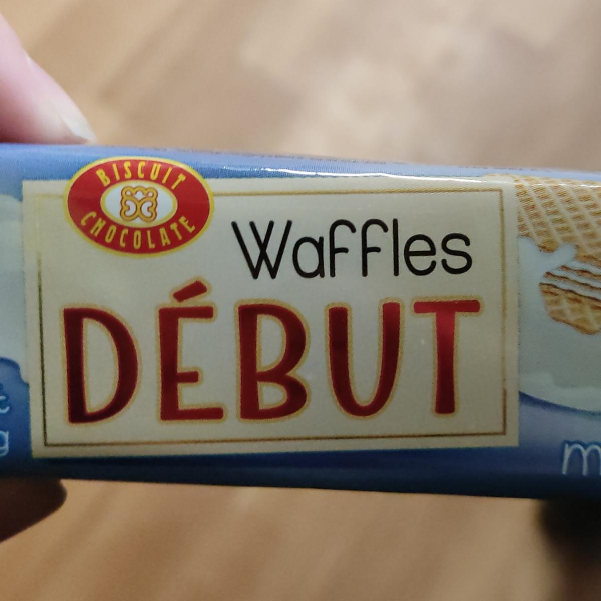 Фото - Вафлі молочні Waffles Debut Бісквіт Шоколад