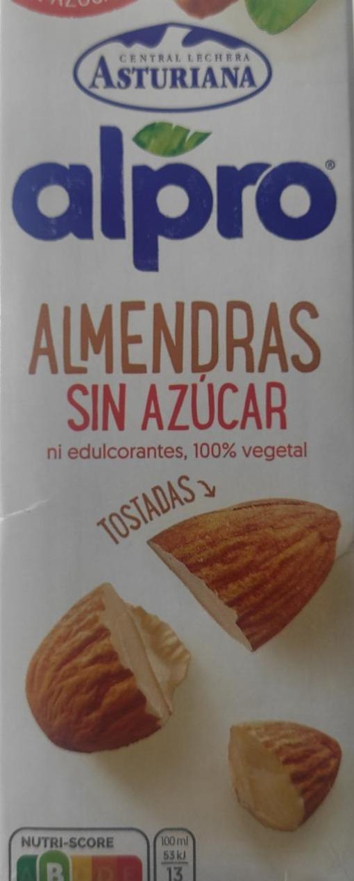 Фото - Мигдальне молоко Alpro almendras sin azucar Asturiana