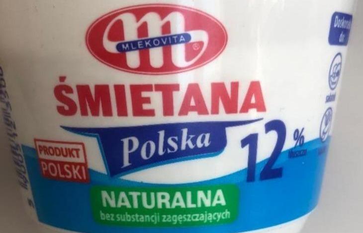 Фото - Сметана Polska 12% жирності Mlekovita