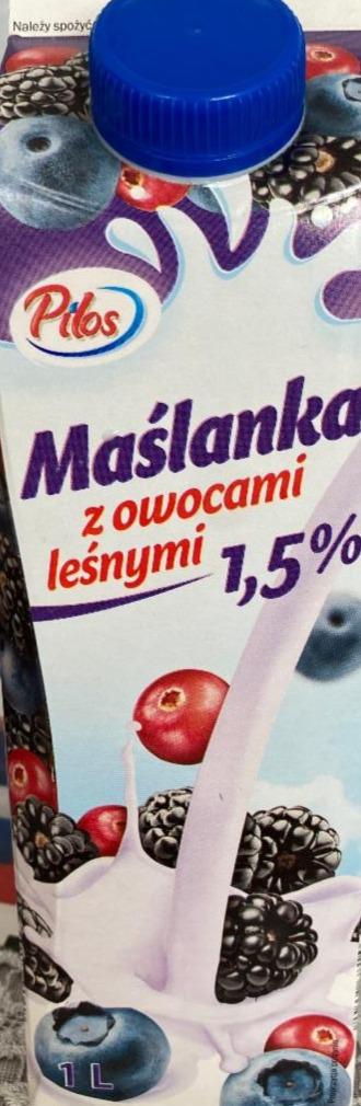 Фото - Maślanka z owocami leśnymi 1.5% Pilos