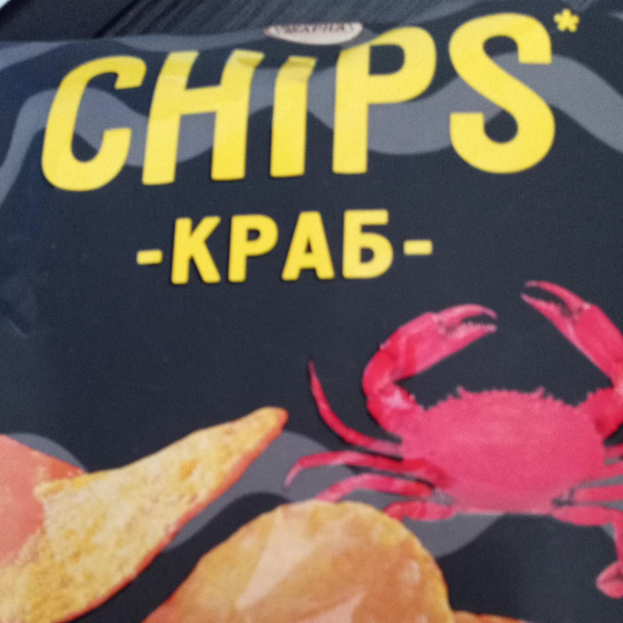 Фото - Чіпси зі смаком краба Chips Власна марка