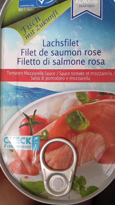 Фото - Філе лосося рожевого кольору Almare Seafood