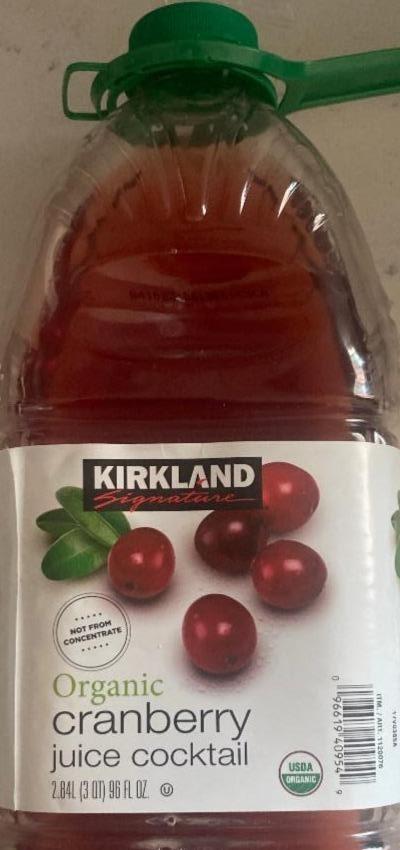 Фото - Organic Cranberry Juice Cocktail Kirkland Signature