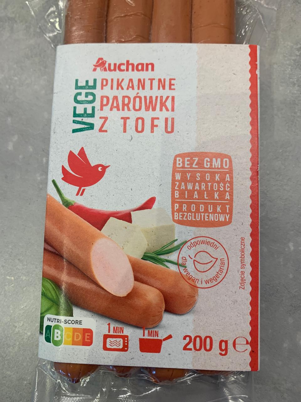 Фото - Vege parówki z tofu pikantne Auchan