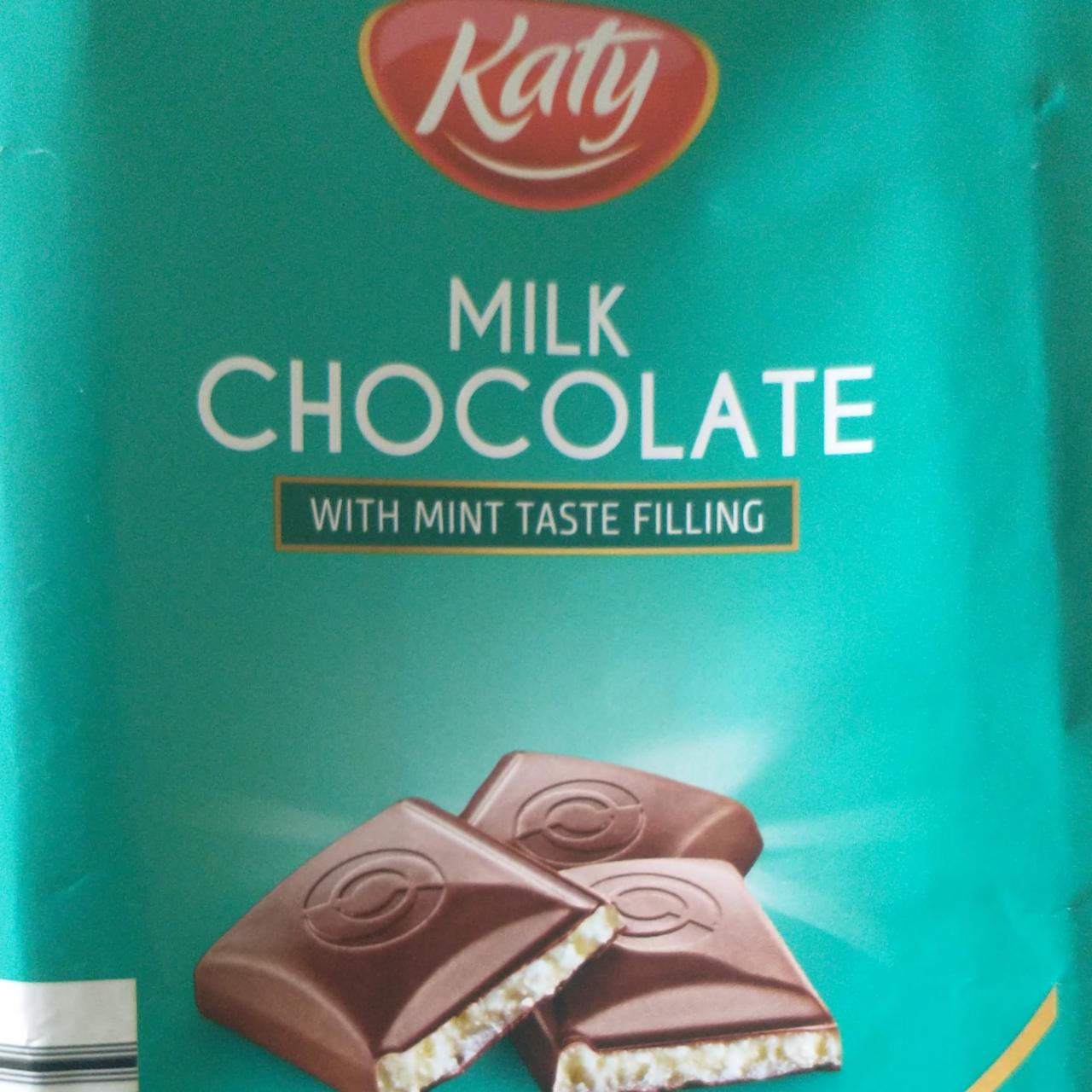 Фото - Milk Chocolate with mint taste filing KATY