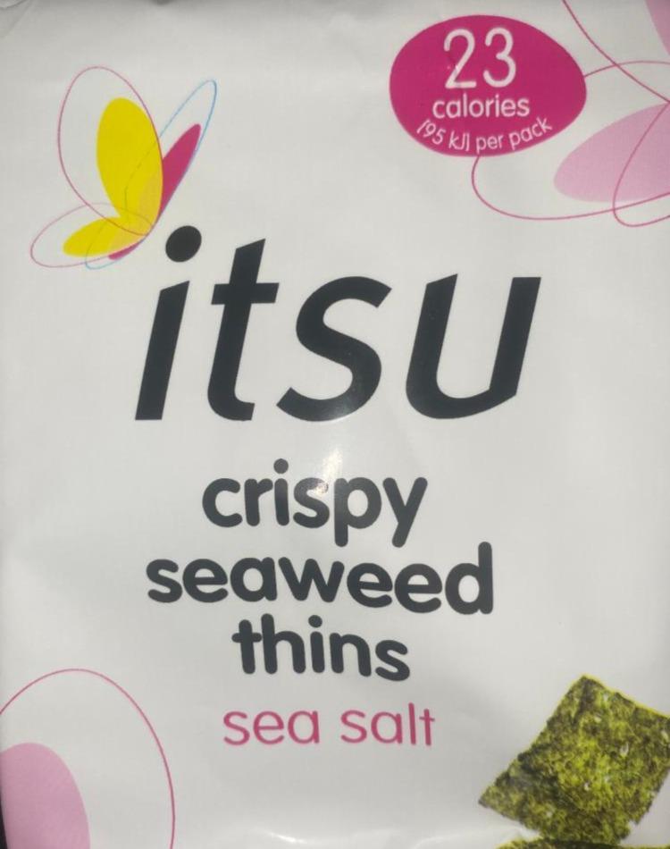 Фото - Crispy Seaweed Thins Sea Salt itsu
