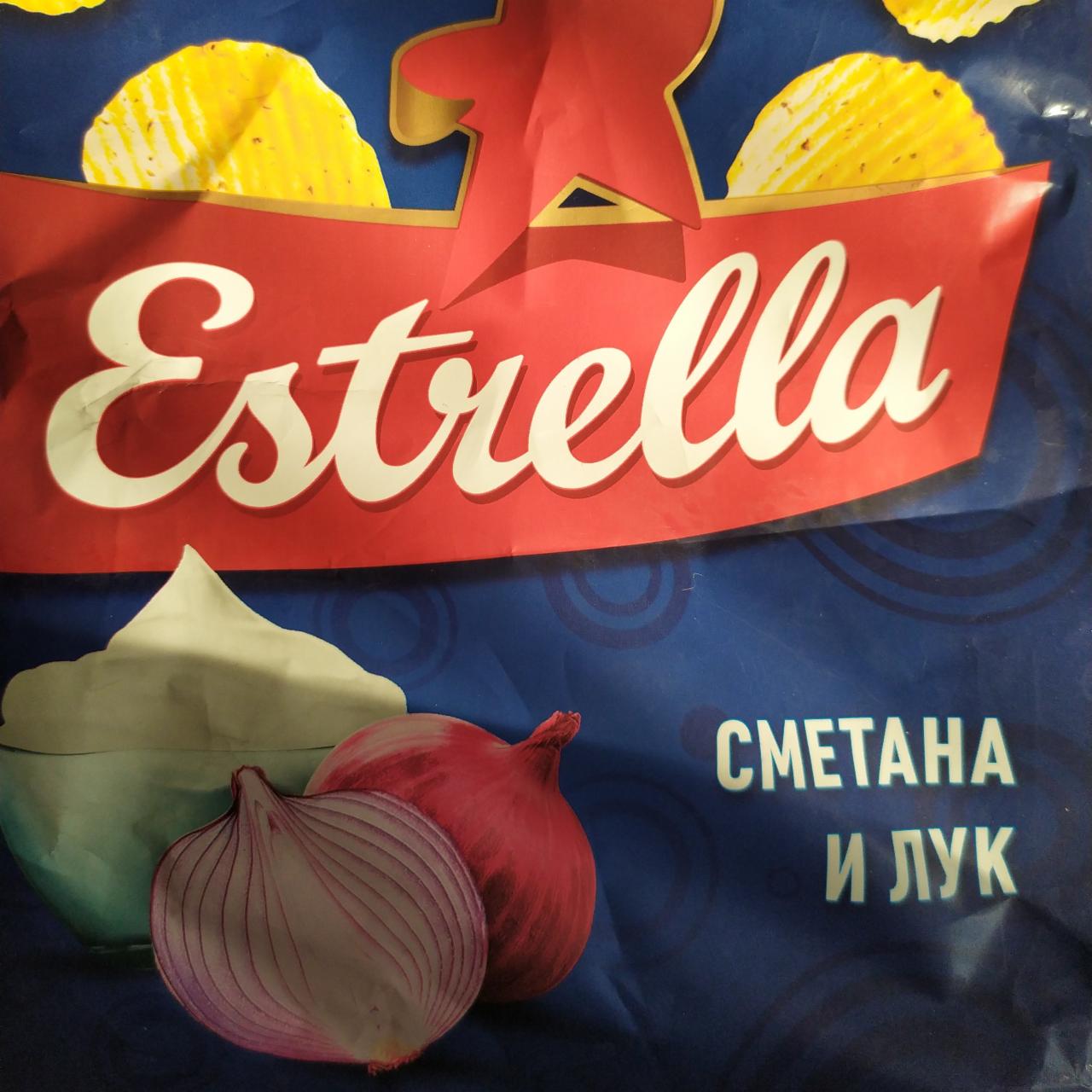 Фото - Чипси цибуля і сметана Estrella