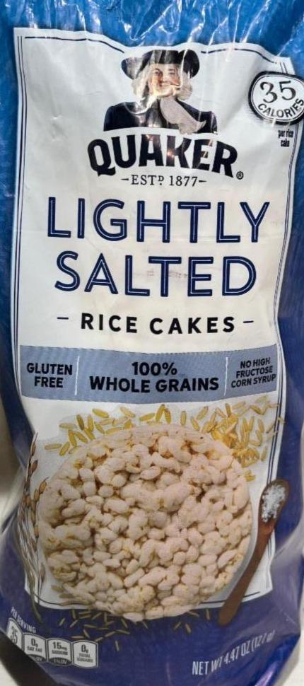 Фото - Слабосолені рисові коржі Lightly Salted Quaker