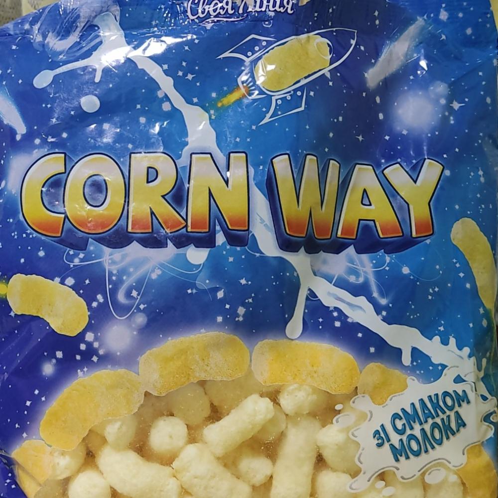 Фото - Кукурудзяні палички зі смаком молока Corn Way Своя Лінія
