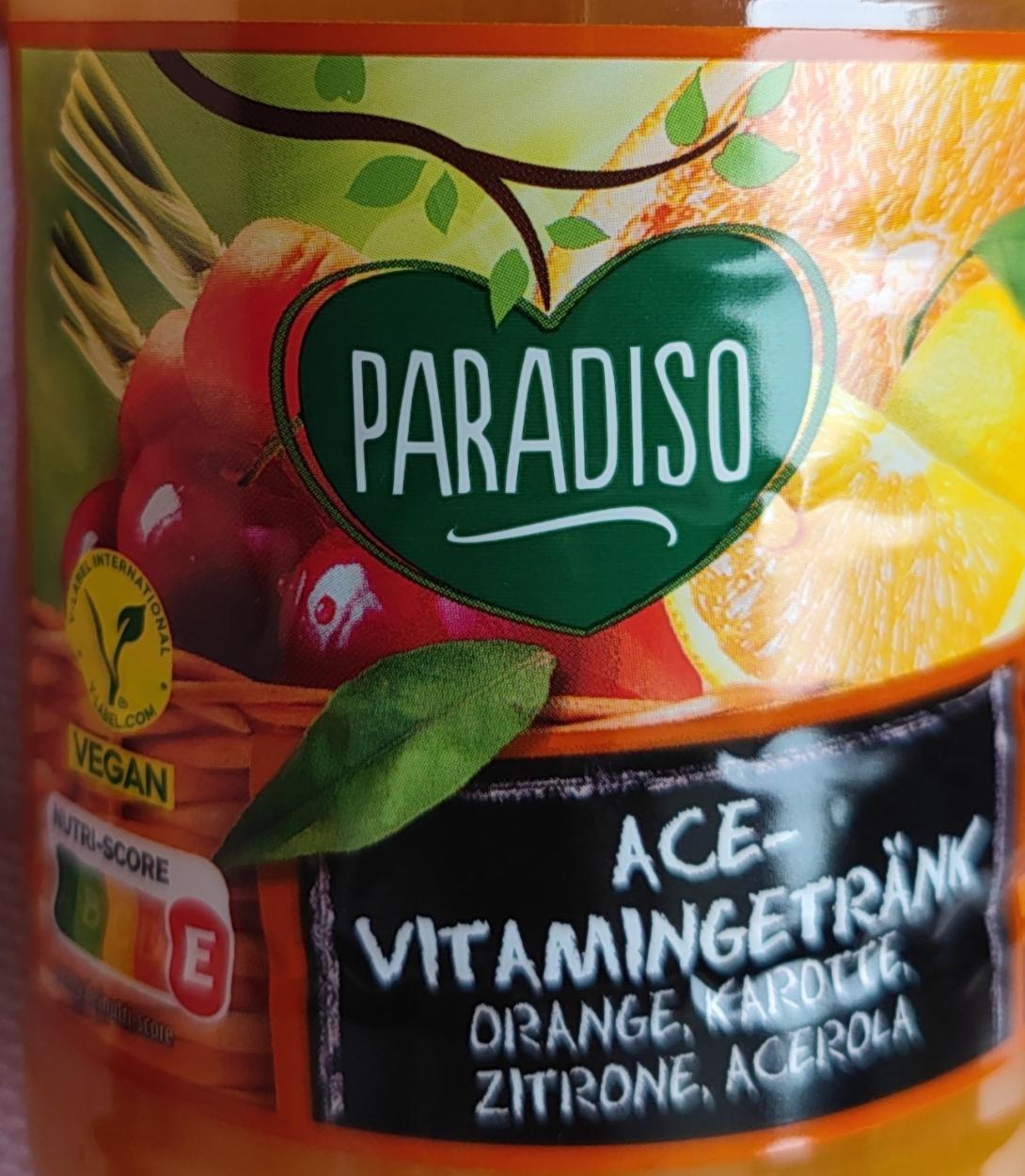 Фото - Ace-Vitamingetränk Orange, Karotte, Zitrone, Acerola Paradiso