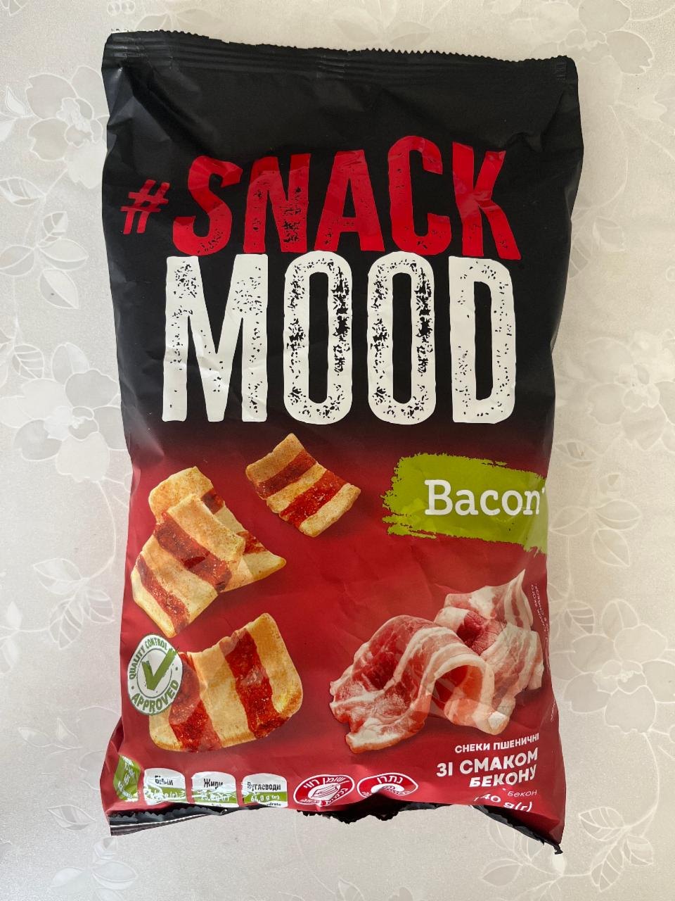 Фото - Снеки пшеничні зі смаком бекону Bacon Snack Mood