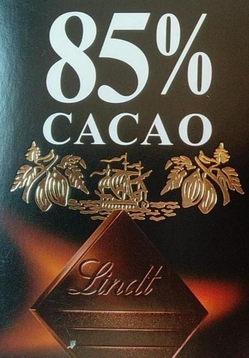 Фото - чорний шоколад 85% Lindt