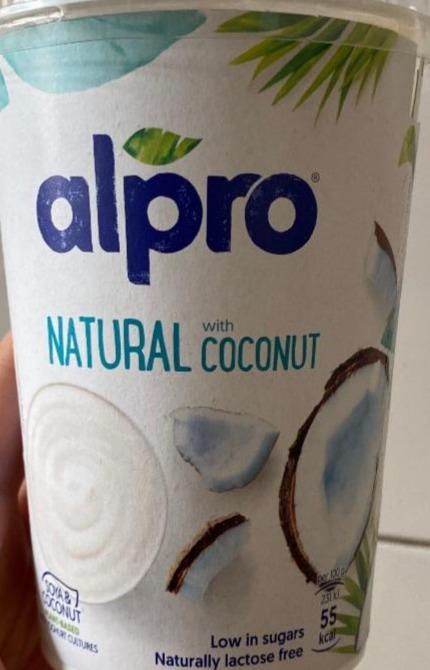 Фото - продукт ферментований соєвий з кокосовим смаком Alpro