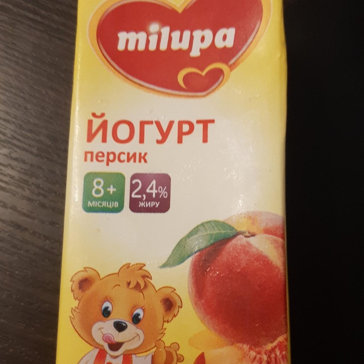 Фото - Йогурт 2.4% персик Milupa