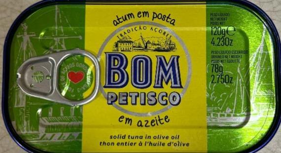 Фото - Тунець в оливковій олії Bom Petisco