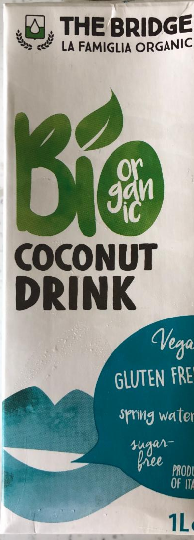 Фото - кокосове молоко Bio coconut drink The bridge