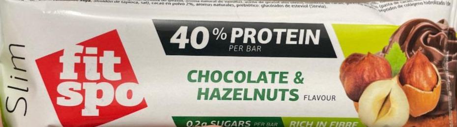 Фото - High Protein Bar FitSpo chocolate $ hazelnuts Slim