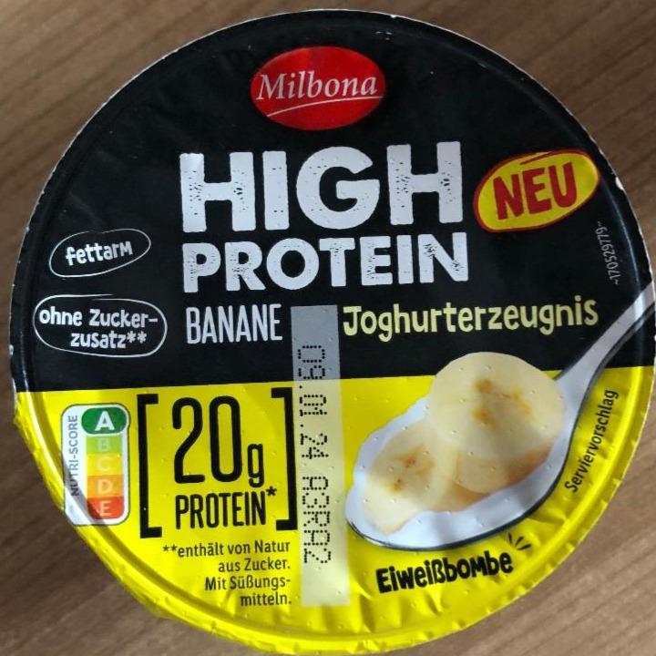 Фото - High protein Joghurterzeugnis Banane Milbona