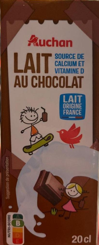 Фото - Молоко шоколадне Auchan Ашан