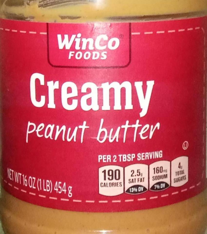 Фото - Foods Creamy Peanut Butter Winco