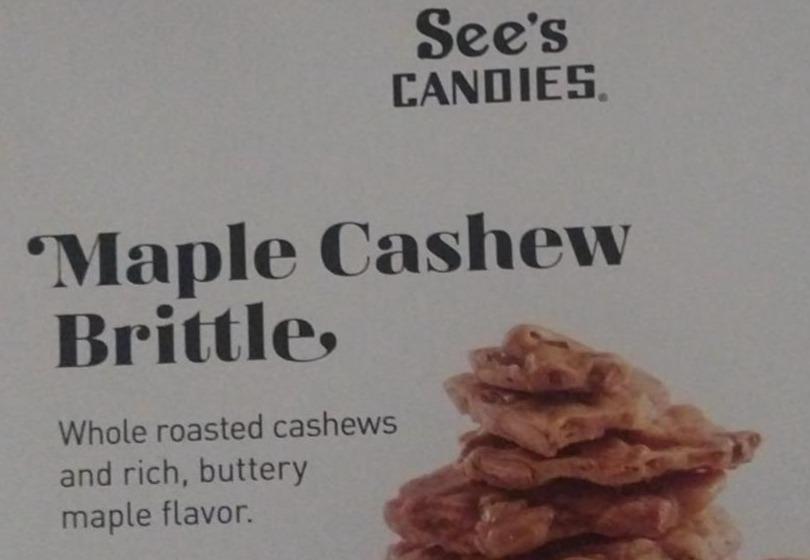 Фото - Maple Cashew Brittle See's Candies