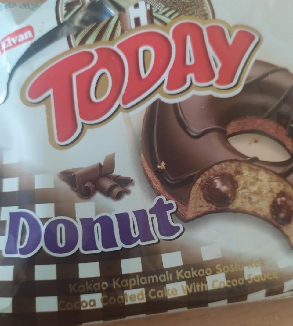 Фото - Пончик в шоколадній глазурі з шоколадним кремом Donut Today Elvan