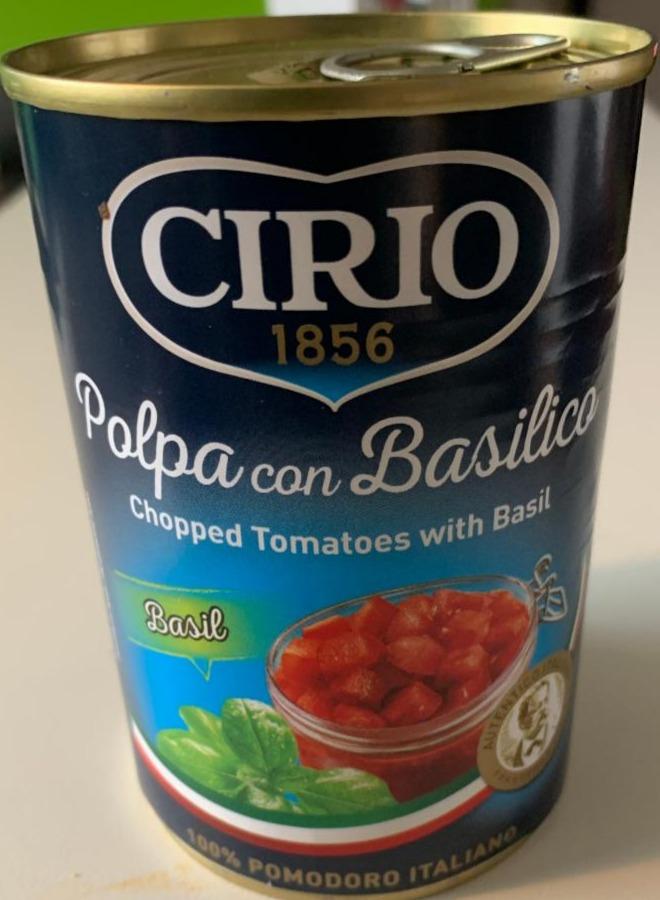 Фото - томати Polpa con Basilico очищені різані Cirio